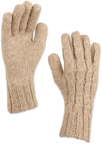 NOVICA Artisan 100% Alpaca Cable Gloves – Best handmade Peruvian