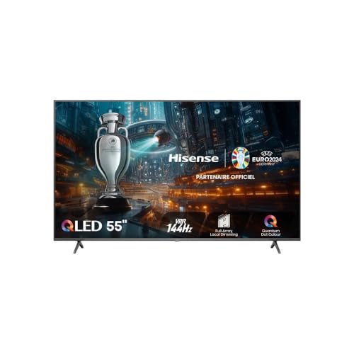 Hisense 55E7NQ Pro - QLED Gaming TV, 55-inch, VRR 144Hz HSR 240fps