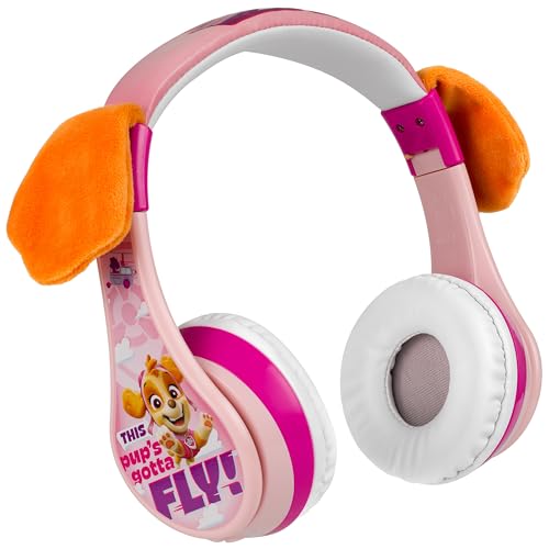 eKids Paw Patrol Kids Bluetooth Headphones (Skye)