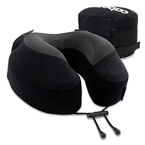Evolution S3 Travel Pillow – Straps to Airplane Seat – Ensures Your Head Won’t Fall Forward – Relax with Plush Memory Foam – Quick-Dry Fabric