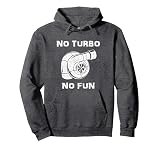 No Turbo, no Fun!   Tuning Sweat à Capuche, Unisexe pour Adultes, Chiné Foncé, XL