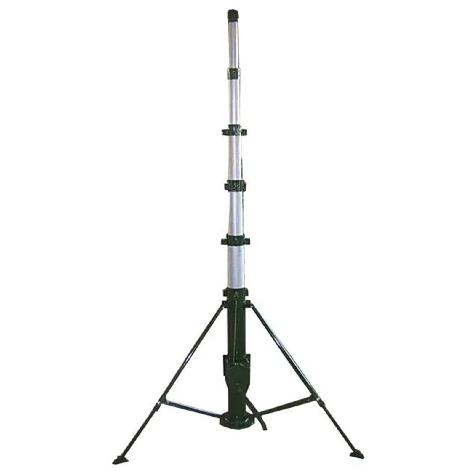 TAL-M4-1.6-10 Mástil telescópico manual portátil 4M, aleación aluminio 6063-T5, trípode vehículo, 10kg, for antena TV vigilancia comunicación