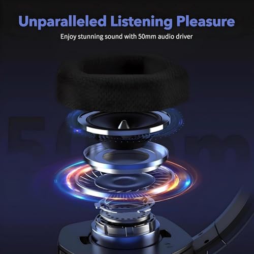 Image of Drumstone {Exclusive 1+1 Year Warranty) Wired Gaming Headset with Microphone, Over Ear Gaming Headphones for PS5, PS4, Xbox One, Nintendo Switch, PC, Laptop, Noise Isolating Gaming Mic, 3.5mm Jack