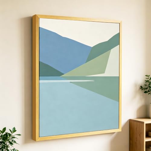 HUACANVAS 14x18 Canvas Floating Frame,0.9" Deep Canvas Frame,Gold by HUACANVAS - Used condition - Image 6