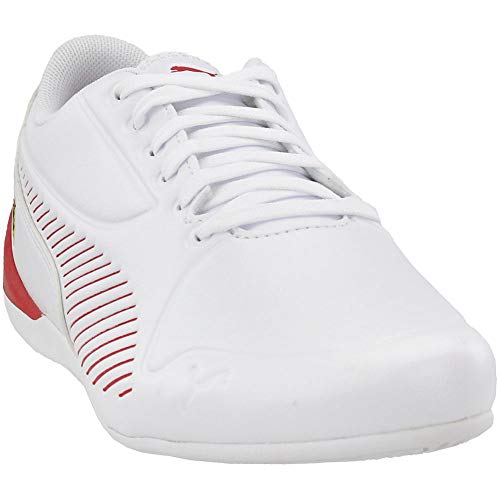 PUMA Puma Men's Scuderia Ferrari Drift Cat 7 Ultra Sneaker, White-Rosso Corsa, 11.5 M US