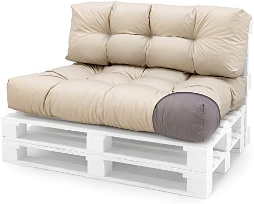 Spatium Cuscini per Pallet Euro Sedile 20 cm di spessore, Marrone, 120 x 80