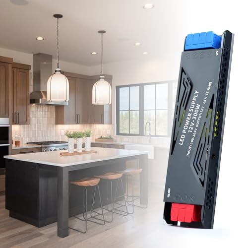 Image of 12V LED Power Supply 300W LED Driver 25A LED Transformer AC 120V to 12V DC Low Voltage Switching Converter Constant Voltage Ultra Slim Adapter