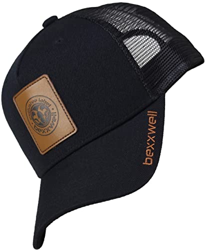 Casquette trucker noire anti-transpiration taille unique et coupe optimale pour tous
