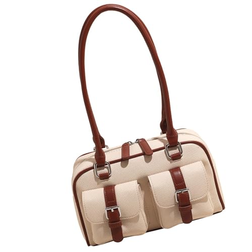 Sac à bandoulière surdimensionné en cuir PU vintage chic pour femme active