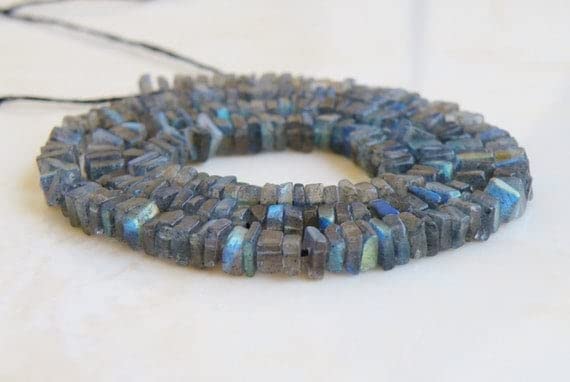 Labradorite facettée perles cube 4.5mm LKBEADS pour la création de bijoux artisanaux uniques