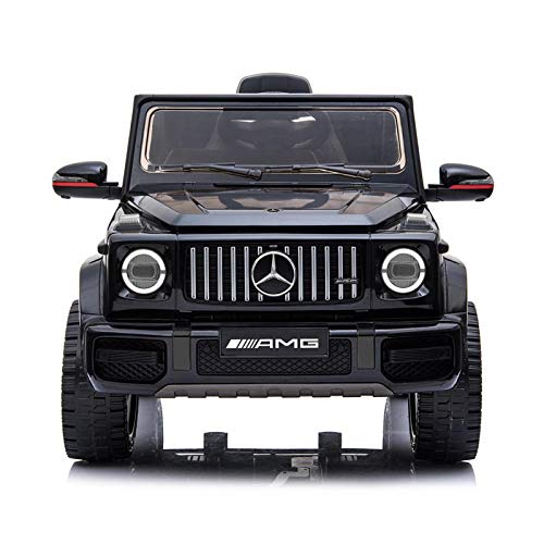 ES-TOYS Kinderfahrzeug - Elektro Auto Mercedes G63 AMG - Lizenziert - 12V7AH Akku,2 Motoren- 2,4Ghz Fernsteuerung, MP3… – Bild 3