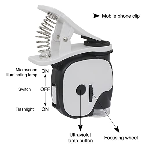 Microscope 55x portable à LED éclairage précis pour observation - 2
