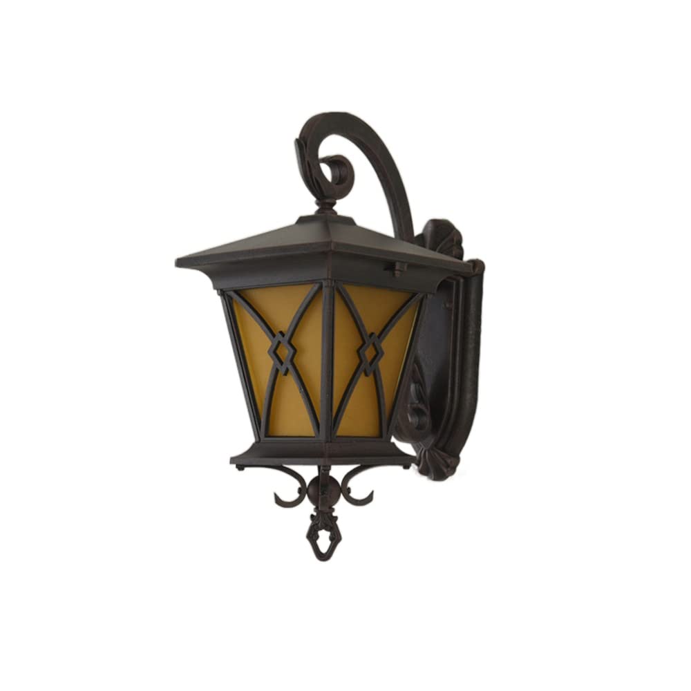 Luminaire extérieur pour porche et patio grande lanterne murale ambiance chaleureuse