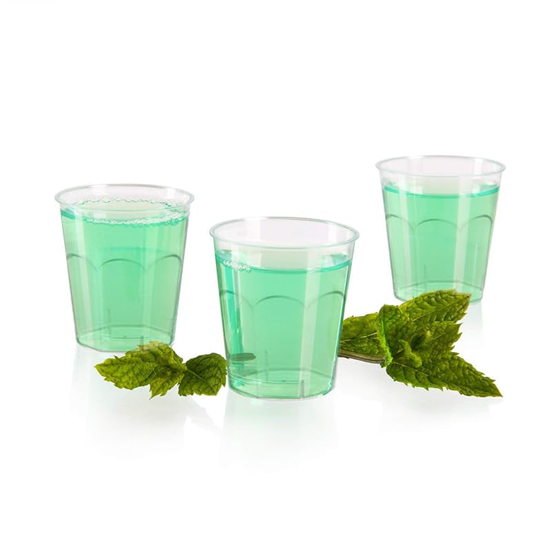 VIRSUS Bicchieri Cicchetti Chupito Trasparenti, capacità 30 ml, Infrangibili e Riutilizzabili, impilabili, Unglassy, bicchierini da shot per bevande, cocktail, Shottino per Eventi, Feste (500)
