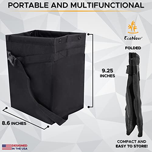 Car Steering Wheel Desk + Trash Bag Combo for Travel | Hanging Garbage Bag for Cars