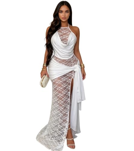 Image of PORRCEY Sexy Elegant Rhinestone Party Club Night Formal Dress for Women