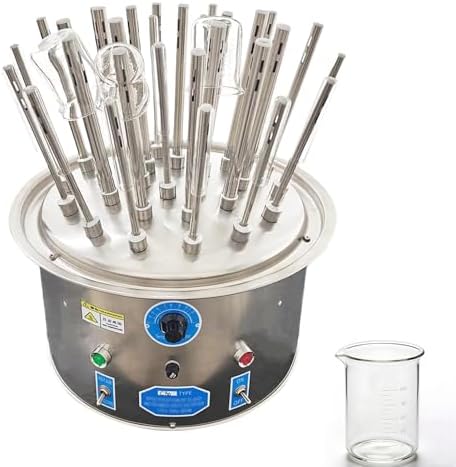 Electric Airflow Dryer for Lab, Water Bottle Drying Rack with 30 Tubes, Temperature Control 40-120℃, Efficient Drying Solution, 220V Lab Equipment