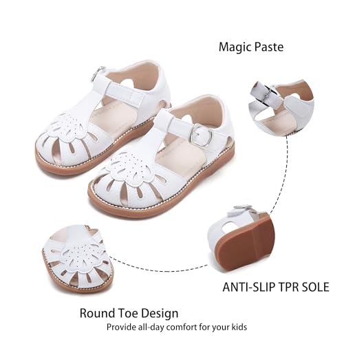 Image of Kiderence Toddler Girls Sandals Little Girls Kids Summer Shoes Toddler Sandals