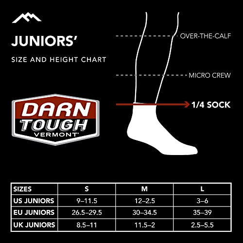 Darn Tough Jr. Quest 1/4 Lightweight with Cushion Sock (Style 3041) -3