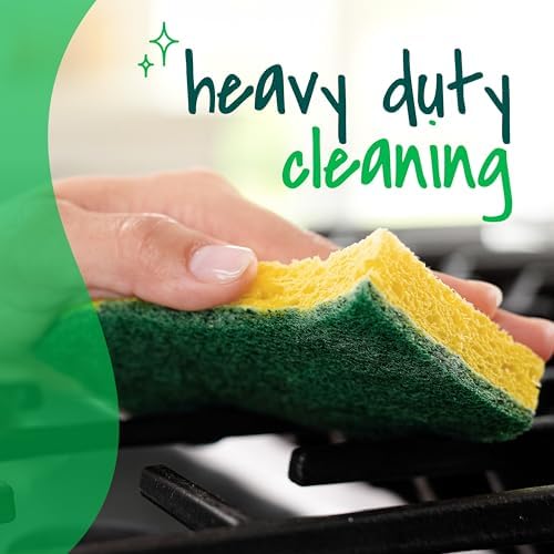 Scotch-Brite Heavy Duty Scrub Sponges, For Washing Dishes and Cleaning Kitchen, 9 Scrub Sponges - 4