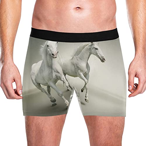 Bóxer para hombre calzoncillos Vnurnrn de caballo, pack de 2 ropa interior ultrasuave cómoda 2