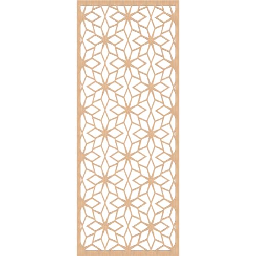 Image of Lake Decorative Pierced Fretwork Wood Wall Panels, 31 3 /8 inchW x 79 3 /8 inchH x 3 /8 inchT, Hickory