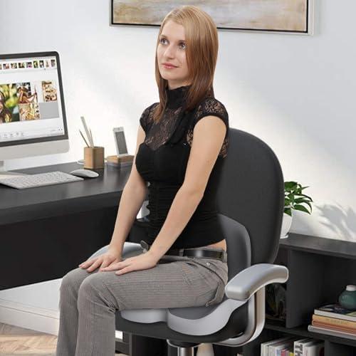 Support dorsal ergonomique premium avec dossier antidérapant pour fauteuil