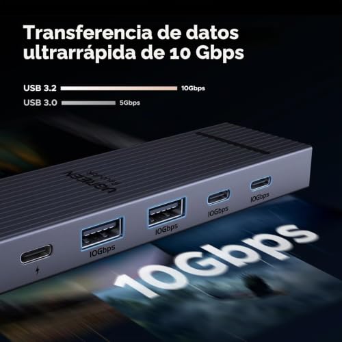 Hub USB C 10Gbps UGREEN HDMI 4K 60Hz Cable USB C 240W Mac Windows 4