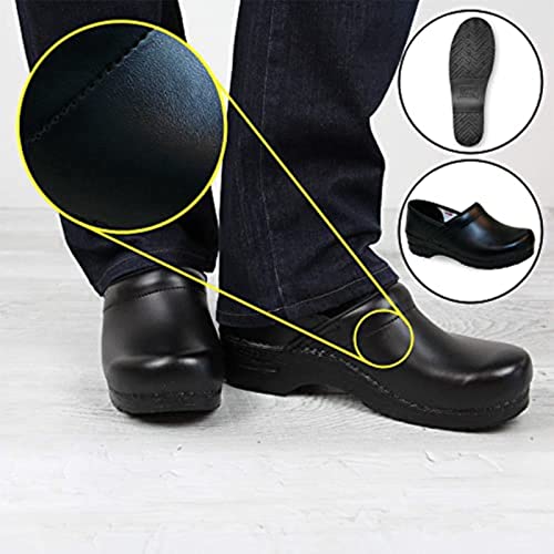 Sanita PU-Coated Leather Professional Clogs for Men - Arch Support, Durable, Closed-Back Slip-On Shoes2
