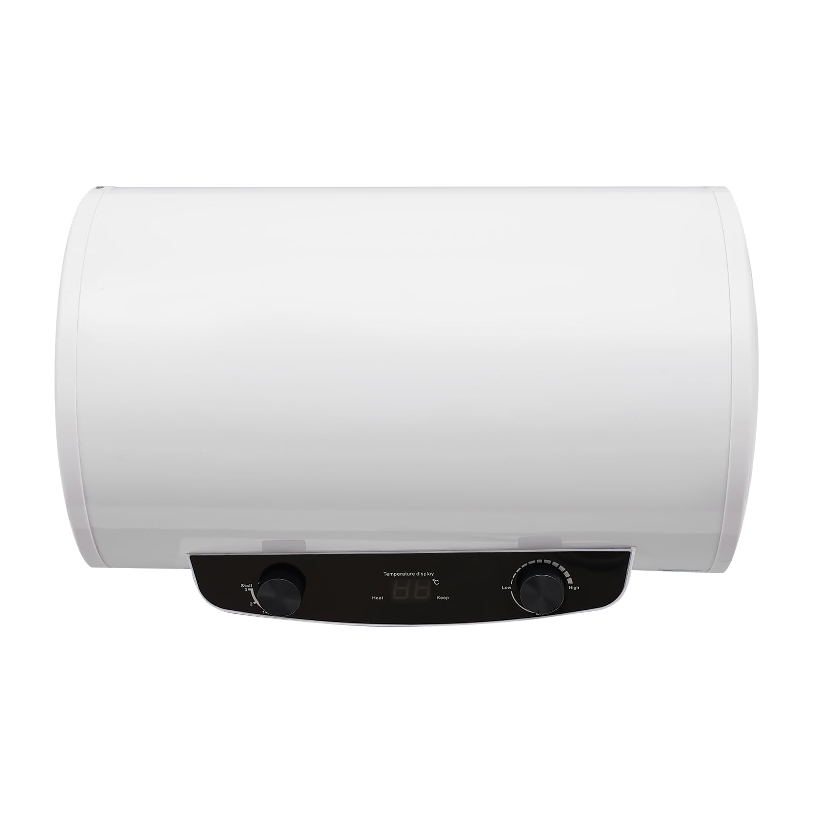 OUKANING Caldaia elettrica per acqua calda per bagno/cucina, 25 – 75 °C, 220 V, 2000 W, acciaio inox + smalto + plastica, con doccia, IPX4, protezione contro le perdite, rubinetto (fissaggio a parete,