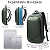 HEROIC KNIGHT Sac à Dos Ordinateur Portable 15.6 Pouces Léger et Extensible Antivol Imperméable Fonctionnel pour Homme Elegant pour Loisirs Affaire Scolaire Zips YKK 20L (Vert) #1