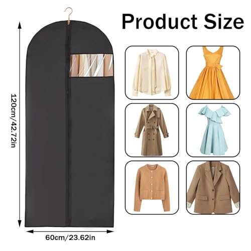 Garment Bags for Hanging Clothes, Garment Bags for Travel, Garment Bag with Clear Window for Business Family Wardrobe Storage Travel Essential2