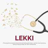 MDF® Acoustica® Deluxe lekki stetoskop z podwójną głowicą, kolor złoty i czarny (MDF747XP-K11)