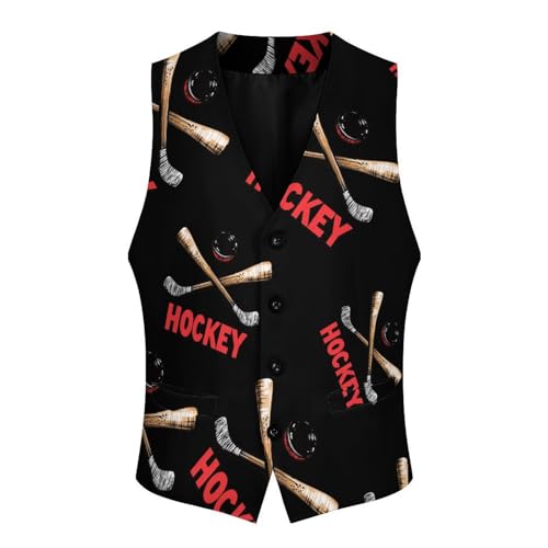 Ice Hockey Mens Slim Fit Suit Vest Dress Waistcoat Casual Business Vest4