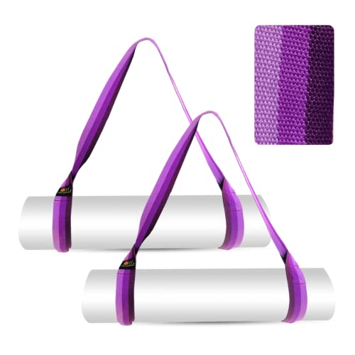 Image of Yoga Mat Strap for Carrying, Adjustable Mat Holder Carrier Sling with Thick, Durable & Comfy Texture Stretching