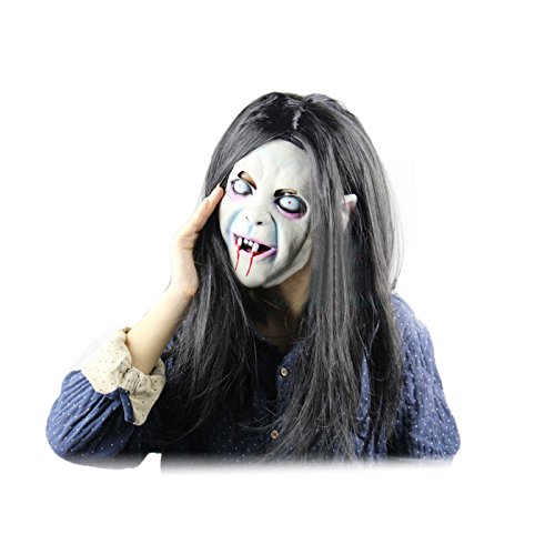 Amazon.co.jp: 貞子 マスク ハロウィン 仮装 コスプレ 小物 お面 