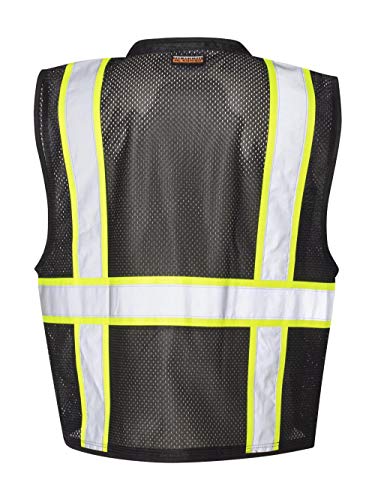 Ml Kishigo Men's Enhanced Visibility Multi-Pocket Mesh Vest - Black, Small/Medium, Model Number B-100-S-M #TOP2