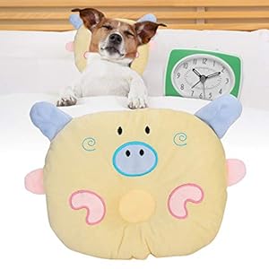   Dog-Bed-Pillow-Cute-Cartoon-Pig-Animal-Shape-Neck-Support-Pet-Pillow-Dog-Plush-Cervical-Spine-Protection-Sleeping-Pillows-for-Small-Dogs-and-CatsYellow