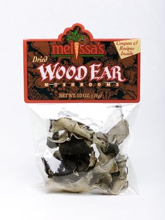 Melissas Dried Wood Ear Mushrooms, 3 Packages 1/2 oz