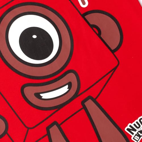 Numberblocks Unisex 3 Pack 100% Combed Cotton Short Sleeved T-Shirts Tops - 5-6 Years 116cm Multicoloured - Image 2