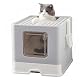 Katzenklo XXL Pawsayes Katzentoilette mit Abdeckung
