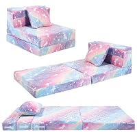 MeMoreCool Canapé pour Enfants, Fauteuil Convertible & Matelas au Sol pour Enfants, Matelas Pliable pour Enfan