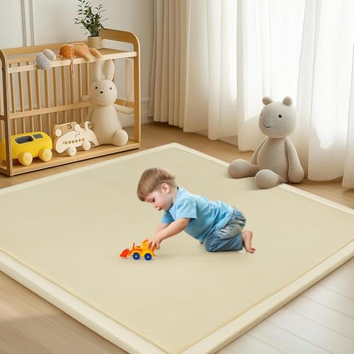 Image of DoCred Baby Play Mat for Floor - 1.4 inch Thick Memory Foam Rug, 70 inchx59 inch