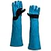 Hund und günstig Kaufen-Ksvaye 1 Paar Bissfeste Handschuhe 45 Cm Rosenhandschuhe Gartenhandschuhe Lang für Den Umgang mit Tieren Schweißen, Gartenarbeit, Umgang mit Katze/Hund/Vogel/Schlange Reptil (Grüner)