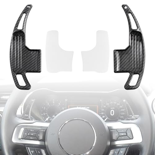 Steering Wheel Shift Paddle Extension Trim Cover Compatible for Ford Mustang 2015 2016 2017 2018 2019 2020-2023 Auto Shifter Paddle Shift Extended Interior Accessories