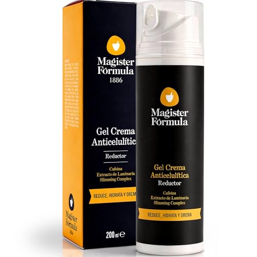 Gel Crema Anticelulítica 200ml con Aroma a Mandarina | Crema para Abdomen, Vientre, Glúteos, Caderas y Brazos | Absorción rápida, Potente y Anti Celulitis | Reafirmante Corporal para Mujer y Hombre