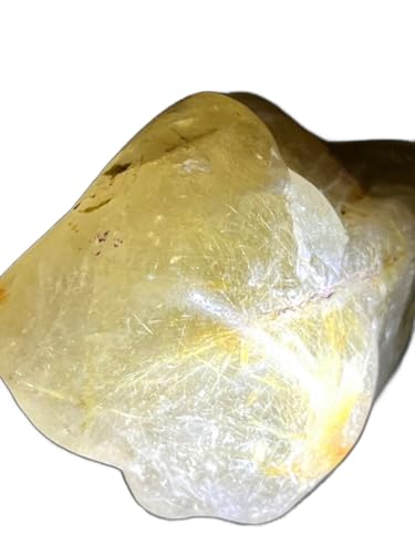 最強の天然石 ゴールドルチルクォーツ 原石 握り石 35.4g ケース入り