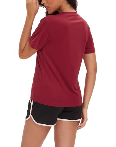 Women's Short Sleeve Shirts Quick Dry T-Shrit UV Sun Protection Outdoor Running Hiking Workout Tops3