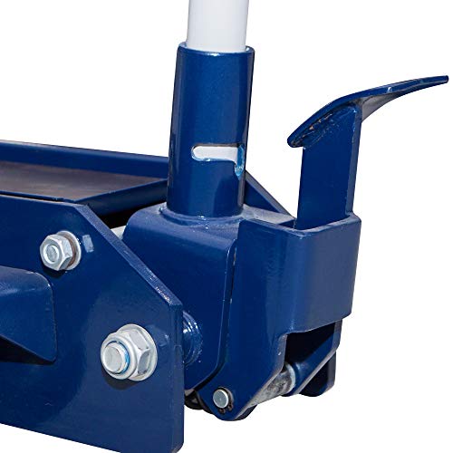 Hpdmc 2 Ton (4,000 Lb) Capacity Hydraulic Ultra Low Profile Floor Jack With Single Piston Quick Lift Pump, Blue #TOP1
