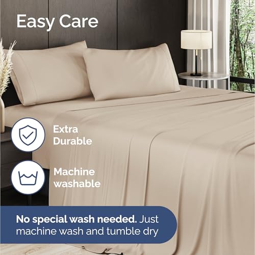 CGK Unlimited Queen Sheet Set Wheat thumbnail 7